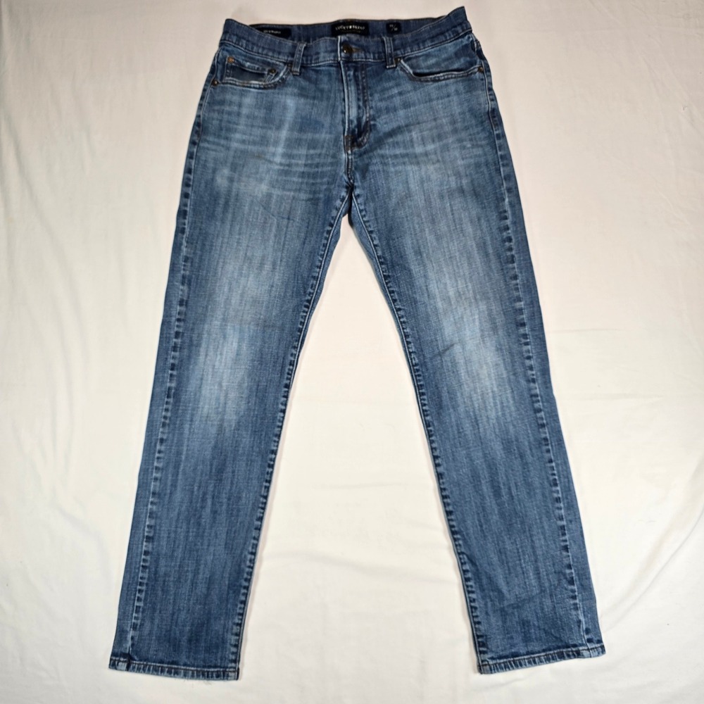 Lucky Brand 221 Straight Leg Mens Jeans 32x32 Medium Wash‎ Blue Denim 7MC1030